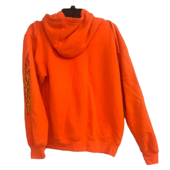 🔥 Southern Saltwater Men's Dragonball Z Goku Thrasher Hoodie Orange, Small 💥 - Picture 3 of 3